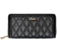 L.CREDI - Borsa da donna RFID-Paige-Ziparound grande, Nero , Contemporaneo