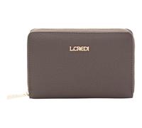 L.Credi - Borsa da donna Ziparound medio RFID Perla, Tortora scuro, Contemporaneo