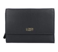 L.Credi Portafoglio Evelyn RFID in pelle 14,5 cm nero