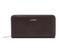 L.Credi portafoglio Perla Zip Around Wallet Chocolate marrone scuro