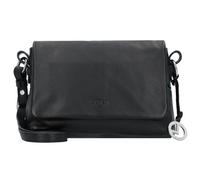 L.Credi Silke, borsa a tracolla in pelle 23 cm nero