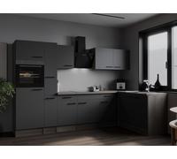 L Cucina Cucinino Winkelküche Rovere York Grigio Matt Oliver 310x172 CM respekta