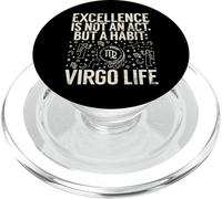 L"eccellenza non è un atto ma un"abitudine Vergine Vita Vergine PopSockets PopGrip per MagSafe