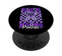 L"epilessia ha scelto la ragazza della consapevolezza dell"epilessia della principessa sbagliata PopSockets PopGrip Adesivo