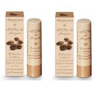 L' ERBOLARIO - ALL'OLIO DI ARGAN BALSAMO LABBRA con estratto di foglie di Argan 4,5 ML - 2 CONFEZIONI