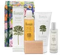 L' Erbolario - ASSENZIO Confezione Regalo in Scatola Originale (Bagnoschiuma 200ml, Crema Corpo 200ml, Profumo 50ml, Sapone 100gr)