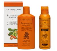L' Erbolario - Bagnodoccia Doposole da 375 ml + SPRAYSOLE emulsione spray no gas SPF 30-150 ml - Con olio di Argan ed estratto di Goji 125 ml