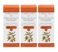 L`Erbolario Crema Solare Viso Anti-tempo SPF 25 3x75 ml Crema