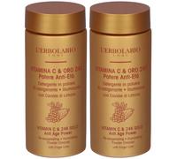 L`Erbolario Detergente Viso in Polvere Vitamina C & Oro 24K 2x35 g