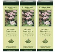 L`Erbolario Shampoo Purificante alla Menta e alla Vitamina E 3x200 ml