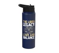 L"eredità della Bilancia Amore ed equilibrio Bilancia Stainless Steel Insulated Water Bottle