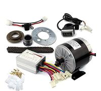 L-faster 24V36V 350W Kit Motore Elettrico Gokart con Sistema a Pedale Gas Elettrico Kit conversione Bici Bambino Elettrico Fai da Te a 4 Ruote Elettrico Carrello (36V Thumb Kit)