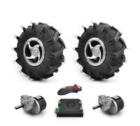L-faster 2WD 10 Pollici Ruota 24V 500W 700W off-Road Pneumatico Spazzola Motore Kit Telecomando per Bici Elettrica da Movimento Prato (ESC Piccolo Kit) (ESC Small Kit A, 24V350W Max Speed 4kph)