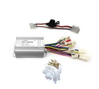 L-faster Controller spazzolato da 500 W 1000 W con supporto fusibile e connettori, dispositivo di controllo inversione a 3 velocità per motore a spazzola per bici elettrica (con fusibile a spina, 48 V