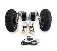 L-faster Kit catena motore con ingranaggio a doppia trazione da 25,4 cm, con ruota fuoristrada, 350 W, interruttore di retromarcia per carrelli e bici da carriola (24 V 350 W max 4 km/h)