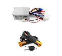 L-faster Kit controller motore spazzolato da 24 V 250 W con interruttore a chiave, leva del freno in alluminio per scooter elettrico e bicicletta (kit acceleratore a chiave, 24 V 250 W)