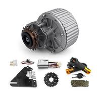 L-faster Kit conversione Bici 24V36V 450W per rotore Freno a Disco Kit Motore Bicicletta Montaggio Fianco Sinistro con acceleratore a Pollice (24V Twist Kit)