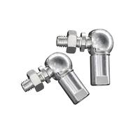 L Forma Sfera Giunto Asta Fine Cuscinetto 2 pezzi M5 giunto sferico angolare estremità stelo filettatura M5x0.8 cuscinetto a sfere estremità stelo con perno(Left Hand Thread)