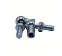 L Forma Sfera Giunto Asta Fine Cuscinetto 2 pezzi M6/M8 attacco sferico universale for ammortizzatore a gas, giunto con perno a sfera, testa filettata della valvola(B)