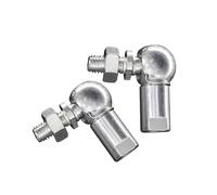 L Forma Sfera Giunto Asta Fine Cuscinetto 4 pezzi DIN71802 CS8 M5 giunto sferico angolare cuscinetto terminale sferico M5x0.8 giunto sferico filettato(Right Hand Thread)