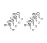 L Forma Sfera Giunto Asta Fine Cuscinetto 8 pezzi CS8, cuscinetto a sfere con estremità a snodo e perno, M5X0,8 mm in acciaio al carbonio, lato destro, 8 pezzi, cuscinetto a giunto sferico