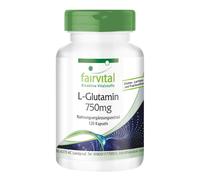 L-glutammina 750 mg - 120 capsule | forma libera | biodisponibile | VEGAN | f...