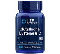 L-GLUTATIONE, Cisteina E Vitamina C 100 Capsule Amino Acid Immune Life Extension