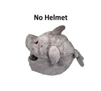 (L-Grey Shark) Copertura in peluche per casco da moto, accessori, custodia per casco integrale da moto