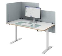 L:HeightAdjustable Desk Divider 70x80 gy