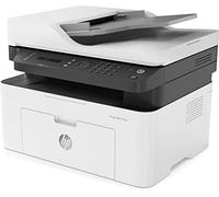 HP LaserJet MFP 137fnw 4ZB84A, Stampante Multifunzione A4, Stampa Fronte e Retro Manuale in b/n, 20 ppm, USB, Wi-Fi, Ethernet, Fax, ADF, Schermo LCD a 2 righe con tastierino, Bianca