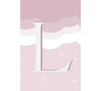 L: Initial Monogram Personal Letter alphabet Journal, cloud dancer, Personalized Lined Notebook For Kids, Boys and Girls, Men and Women Perfect bound, Matte Soft Cover Diary, 120 Pages, size 6x9 inch.