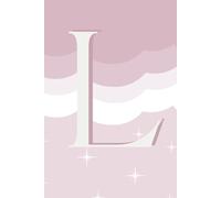 L: Initial Monogram Personal Letter alphabet Journal, cloud dancer, Personalized Lined Notebook For Kids, Boys and Girls, Men and Women Perfect bound, Matte Soft Cover Diary, 120 Pages, size 6x9 inch.