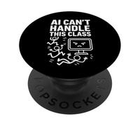 L"intelligenza artificiale dell"insegnante non può gestire questa classe di educatori del caos di classe PopSockets PopGrip Adesivo