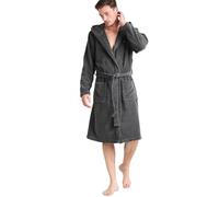 l&j Accappatoio Uomo Donna Ragazzo Adulto 100% Puro Cotone In Spugna Morbida Con Cappuccio e Tasche e Cintura Da Bagno Palestra Piscina Sport Colore Grigio Taglie M, L, XL, XXL, XXXL (M, GRIGIO)
