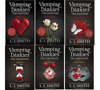 L J Smith Vampire Diaries Book(8 to 13) Hunter & Salvation 6 Books Collection Set