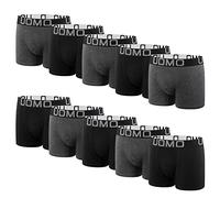 L&K Boxer da Uomo in Cotone, Confezione da 10, M-5XL, Grigio Tinta Unita, vestibilità Ampia, Senza Etichetta, 1116-G 5XL