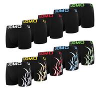 L&K Boxer da Uomo in Cotone, Confezione da 10, M-5XL, Neri, Multicolore, vestibilità Ampia, Senza fastidiose Etichette, 1116-K 5XL