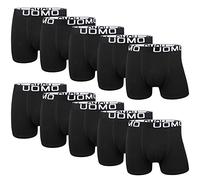L&K Boxer da Uomo in Cotone, Confezione da 10, Taglia M-5XL, Neri, Multicolore, Modelli Fantastici, vestibilità Ampia, Senza fastidiose Etichette 11116BL 5XL