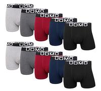 L&K Boxer da Uomo in Cotone, Confezione da 10, Taglia M-5XL, Neri, Multicolore, Modelli Fantastici, vestibilità Ampia, Senza fastidiose Etichette 1116 F 5XL