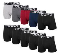 L&K Boxer da Uomo in Cotone, Confezione da 10, Taglia M-5XL, Neri, Multicolore, Modelli Fantastici, vestibilità Ampia, Senza fastidiose Etichette 1116 C 5XL