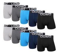 L&K Boxer da Uomo in Cotone, Confezione da 10, Taglia M-5XL, Neri, Multicolore, Modelli Fantastici, vestibilità Ampia, Senza fastidiose Etichette 11116UN 3XL