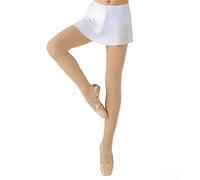 L&K Collant da balletto da bambina 80 DEN Taglie 86-170 Collant da danza in microfibra per bambini Collant sottili elastici e morbidi per balletto, danza e ginnastica 27261VA, color carne, 122-128