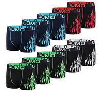 L&K Confezione da 10 Boxer da Uomo Pantaloncini retrò da Uomo in Cotone con Una varietà di Fantastici Motivi 1114 2XL