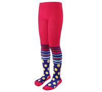 L&K-II 1 paio di collant per ragazze cotone bambini collant opachi collant ragazze con pois e strisce motivi multicolore 2763, 2763E-1, 98 cm-104 cm