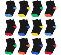 L&K-II 10/12 paia di calzini per bambini ragazzi e ragazze calzini sportivi invernali in cotone per bambini calzini da ginnastica colorati Cotton Baby Boy Socks Toddler Socks 2819, 12-2876, 23-26