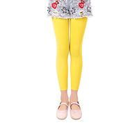 L&K-II 3/4 bambino bambina collant estivo senza piedi collant balletto collant danza 40 den microfibra coprente colorato 27252 Giallo 110/116