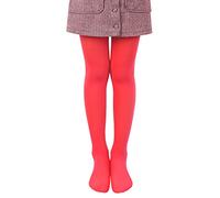 L&K-II Collant per bambini collant estivi di danza classica con piede Calze morbide e comode Collant elastici di diversi colori 27251 (98-104, Rosso Salmone)