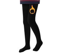 L&K-II Collant Termico Ragazze Bambini Collant con Fodera Interna Inverno Caldo Coprente Senza Cuciture Treggings A Vita Alta Multicolore 4611