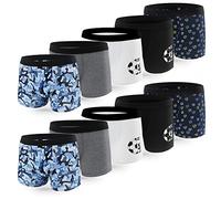 L&K-II Intimo da Ragazzo, Boxer da Bambino Basic, Confezione da 10 Mutande in Cotone per Bambini da 8 a 16 Anni UN2 146/152 Boxer Bambino 12 Anni