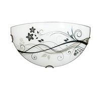 L+ Lampada da Parete per Interno E27 - Applique Plafoniera Rotondo Mezza luna - IP20 - Plafoniera di Design Moderno Fiore di Loto - Iluminazione Interno (32cm x 16cm)